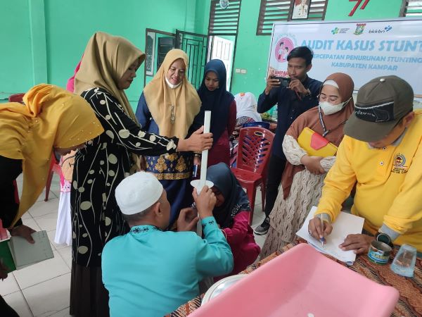 Audit Kasus Stunting, BKKBN Riau Kunjungi Desa Koto Tuo Kampar